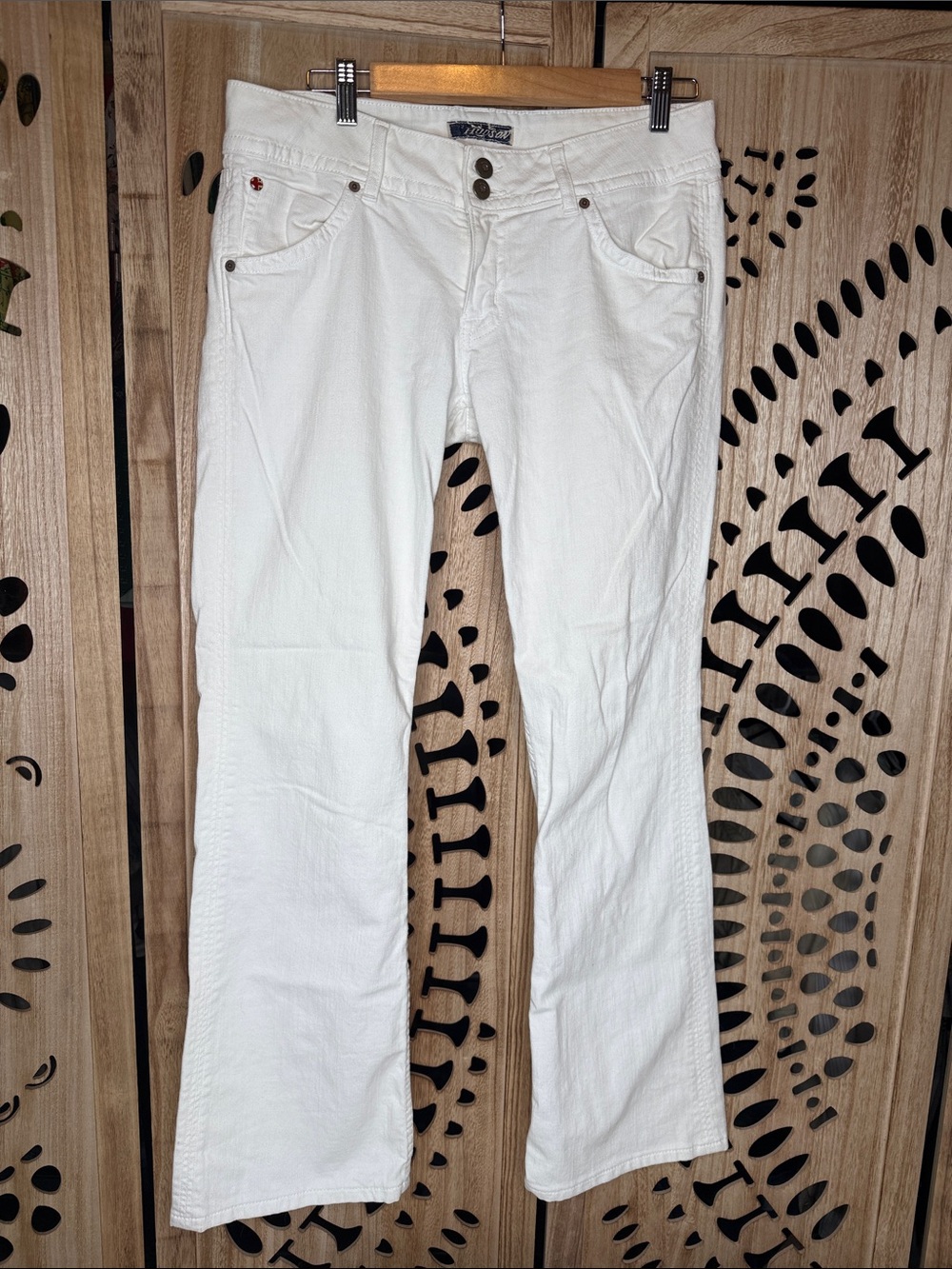 Hudson Jeans White Women's Flare Jeans